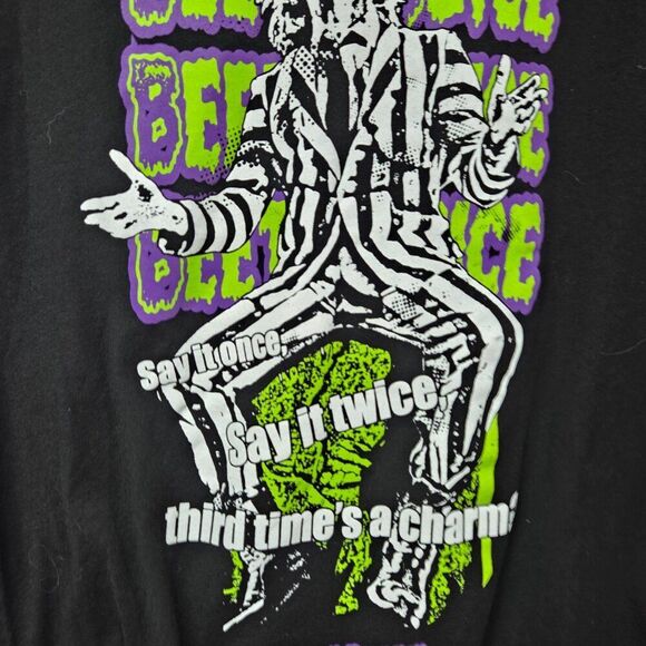 Beetlejuice Graphic T-Shirt | Unisex Medium | Black Horror Tee | 100% Cotton - Picture 3 of 5